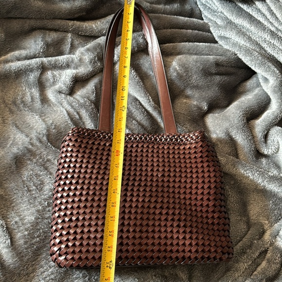 Nine west Genuine Leather woven handbag - Picture 6 of 9
